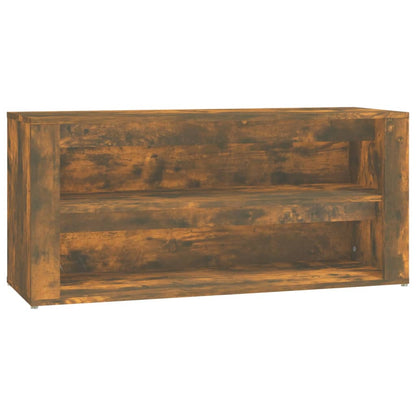 Schuhregal Räuchereiche 100x35x45 cm Holzwerkstoff - Pazzar.ch