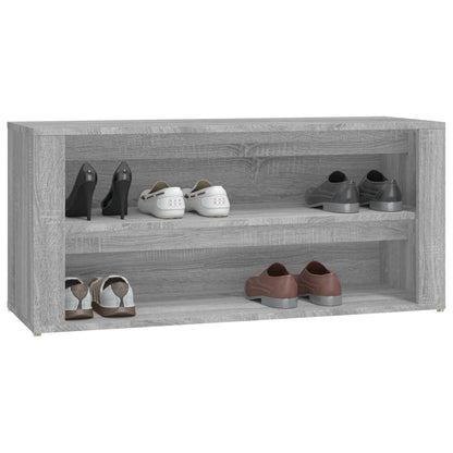 Schuhregal Grau Sonoma 100x35x45 cm Holzwerkstoff - Pazzar.ch