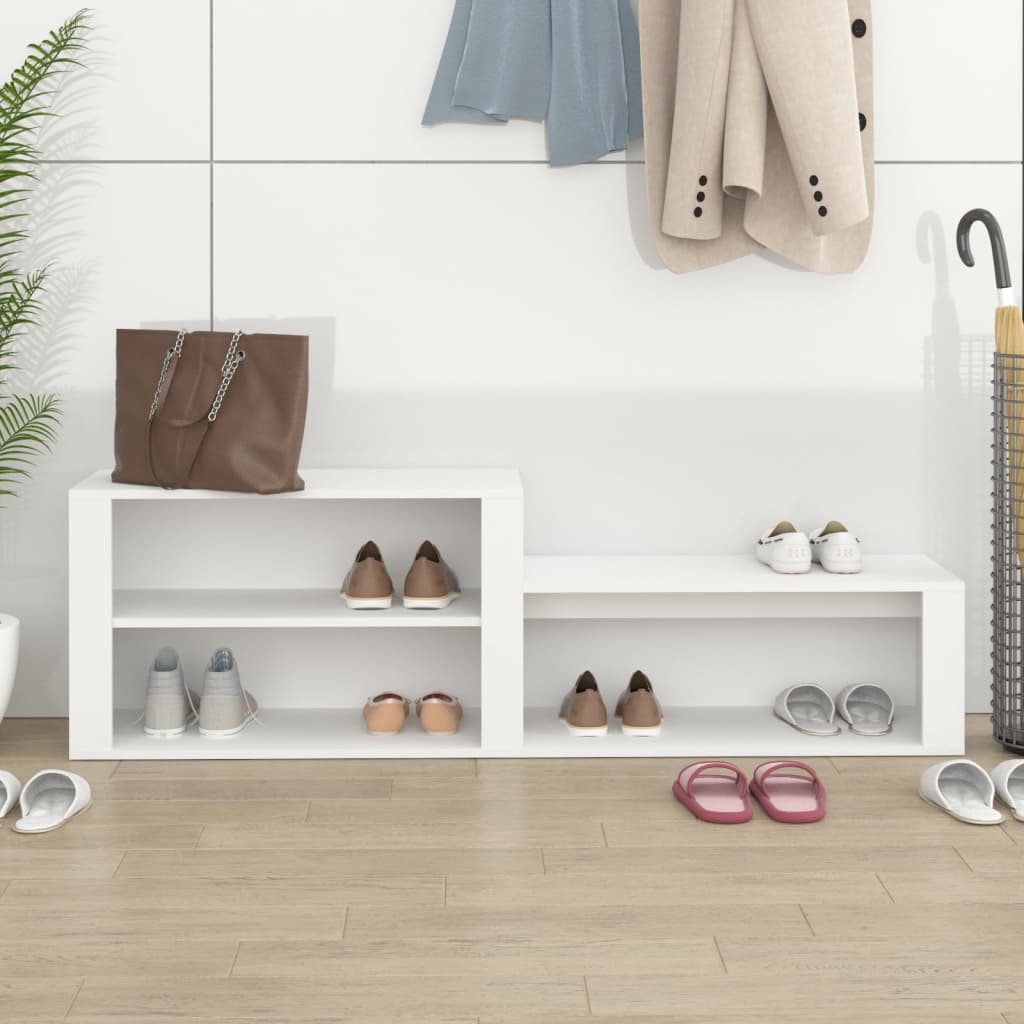 Schuhschrank Weiß 150x35x45 cm Holzwerkstoff - Pazzar.ch