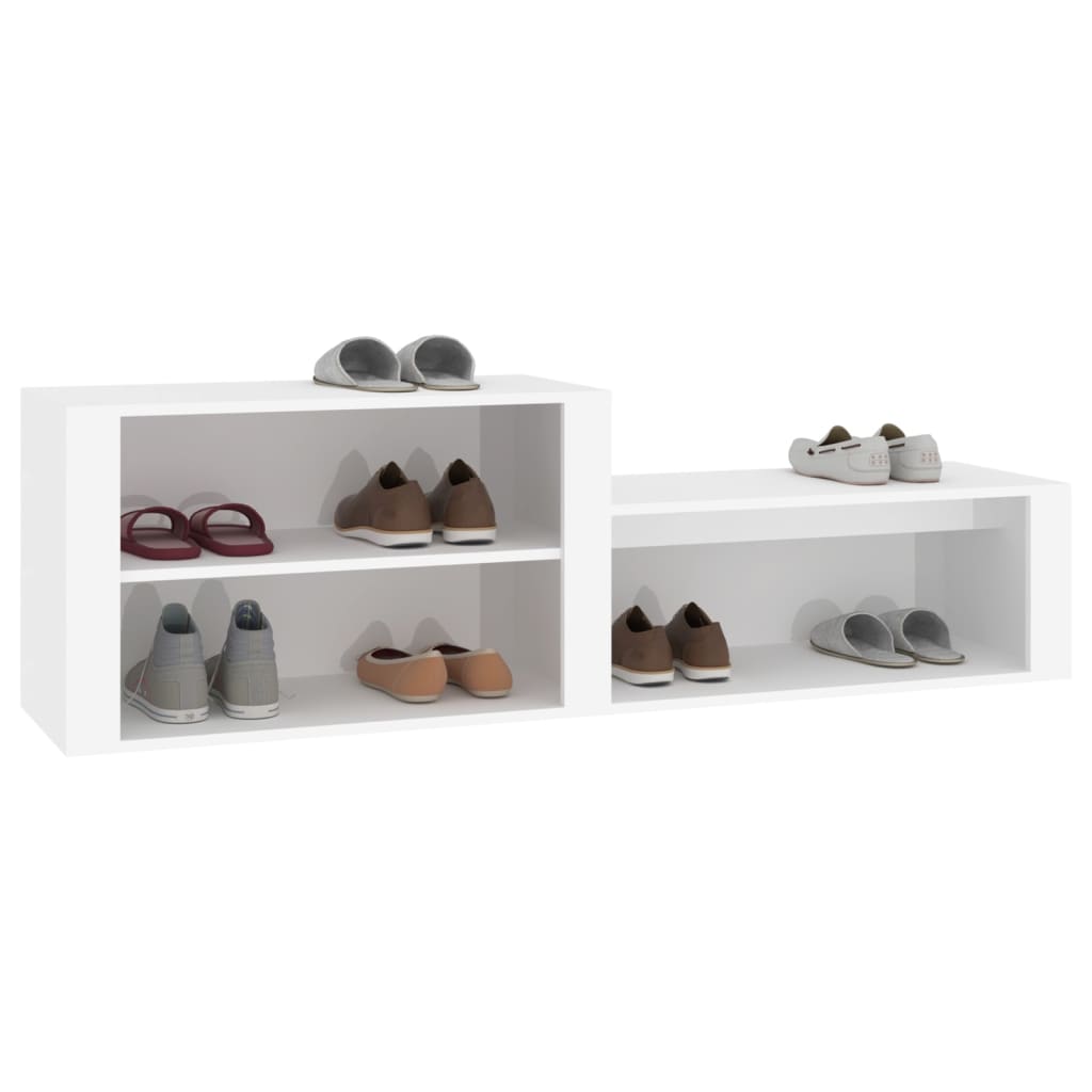 Schuhschrank Weiß 150x35x45 cm Holzwerkstoff - Pazzar.ch
