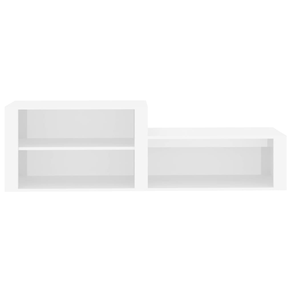 Schuhschrank Weiß 150x35x45 cm Holzwerkstoff - Pazzar.ch