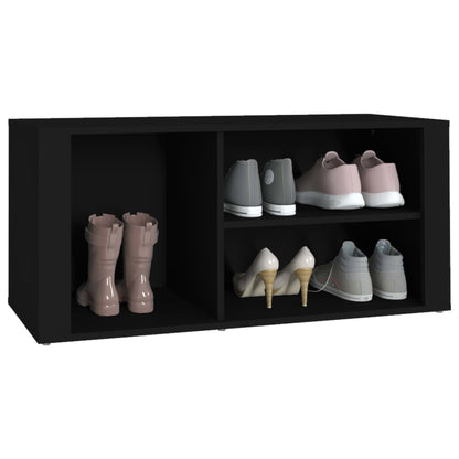 Schuhregal Schwarz 100x35x45 cm Holzwerkstoff - Pazzar.ch