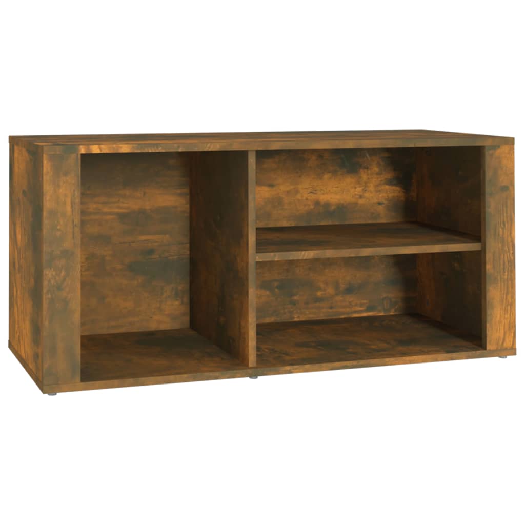 Schuhregal Räuchereiche 100x35x45 cm Holzwerkstoff - Pazzar.ch