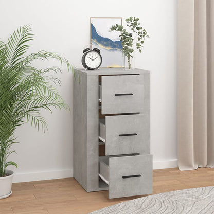 Sideboard Betongrau 40x33x70 cm Holzwerkstoff - Pazzar.ch