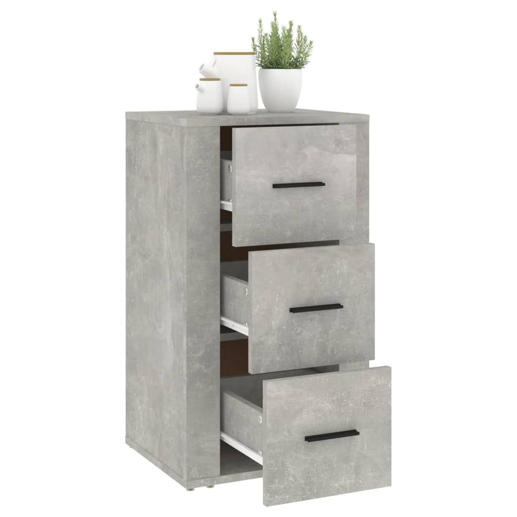 Sideboard Betongrau 40x33x70 cm Holzwerkstoff - Pazzar.ch