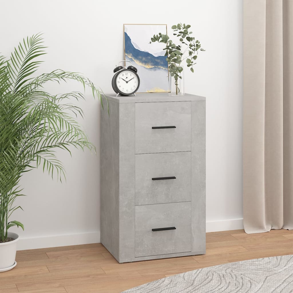 Sideboard Betongrau 40x33x70 cm Holzwerkstoff - Pazzar.ch