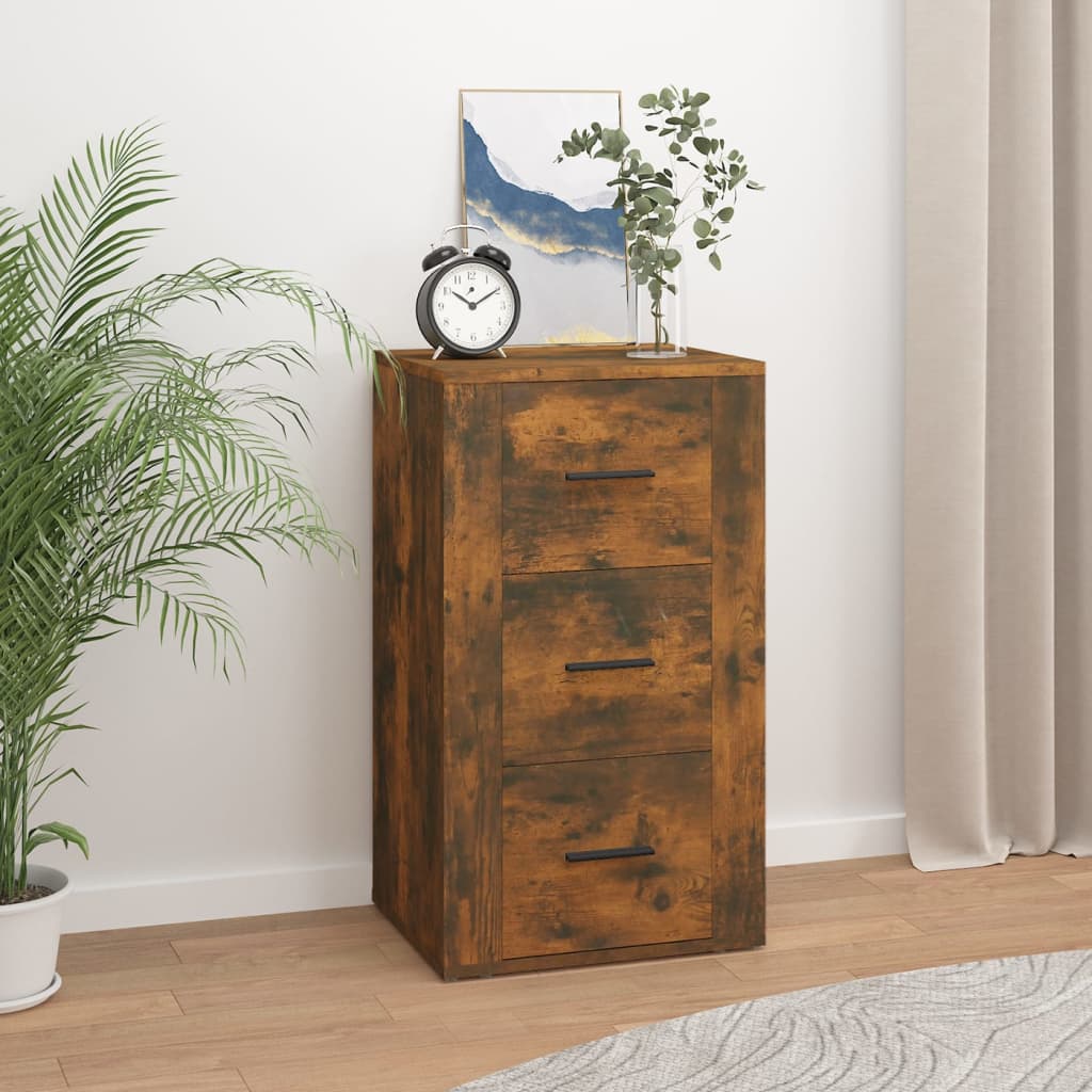 Sideboard Räuchereiche 40x33x70 cm Holzwerkstoff - Pazzar.ch