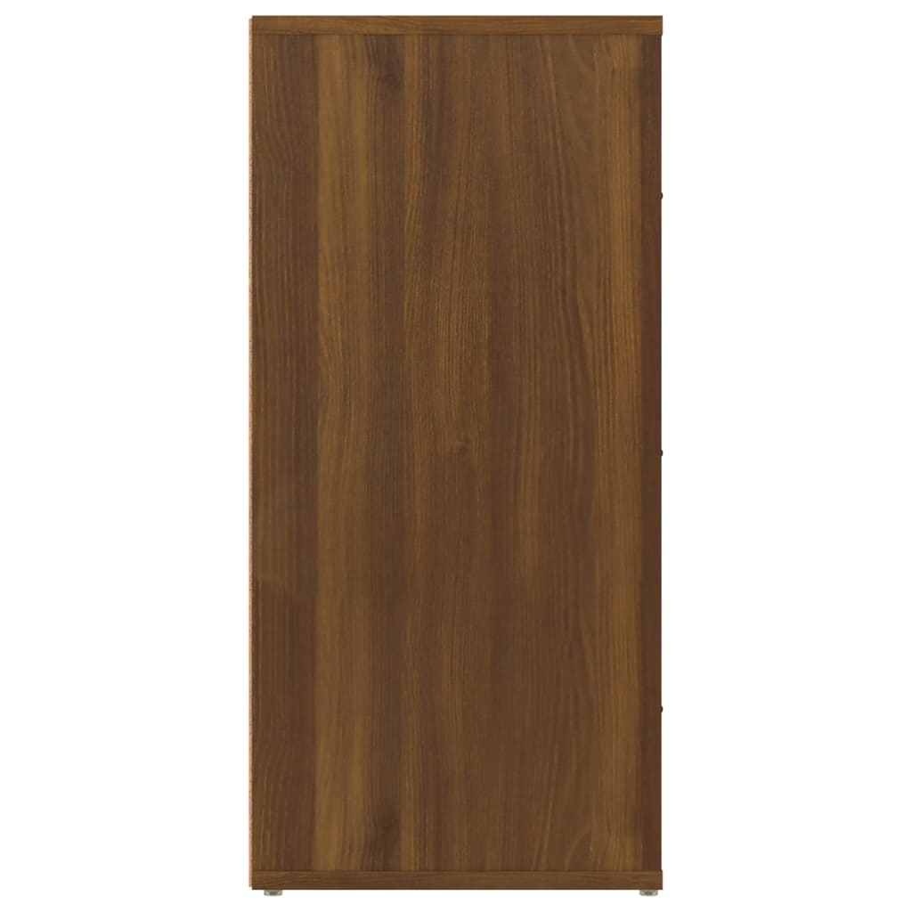 Sideboard Braun Eichen-Optik 40x33x70 cm Holzwerkstoff - Pazzar.ch