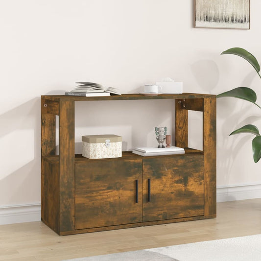 Sideboard Räuchereiche 80x30x60 cm Holzwerkstoff - Pazzar.ch