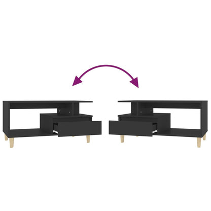 Couchtisch Schwarz 90x49x45 cm Holzwerkstoff - Pazzar.ch