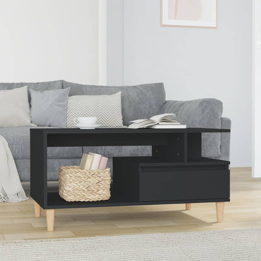 Couchtisch Schwarz 90x49x45 cm Holzwerkstoff - Pazzar.ch