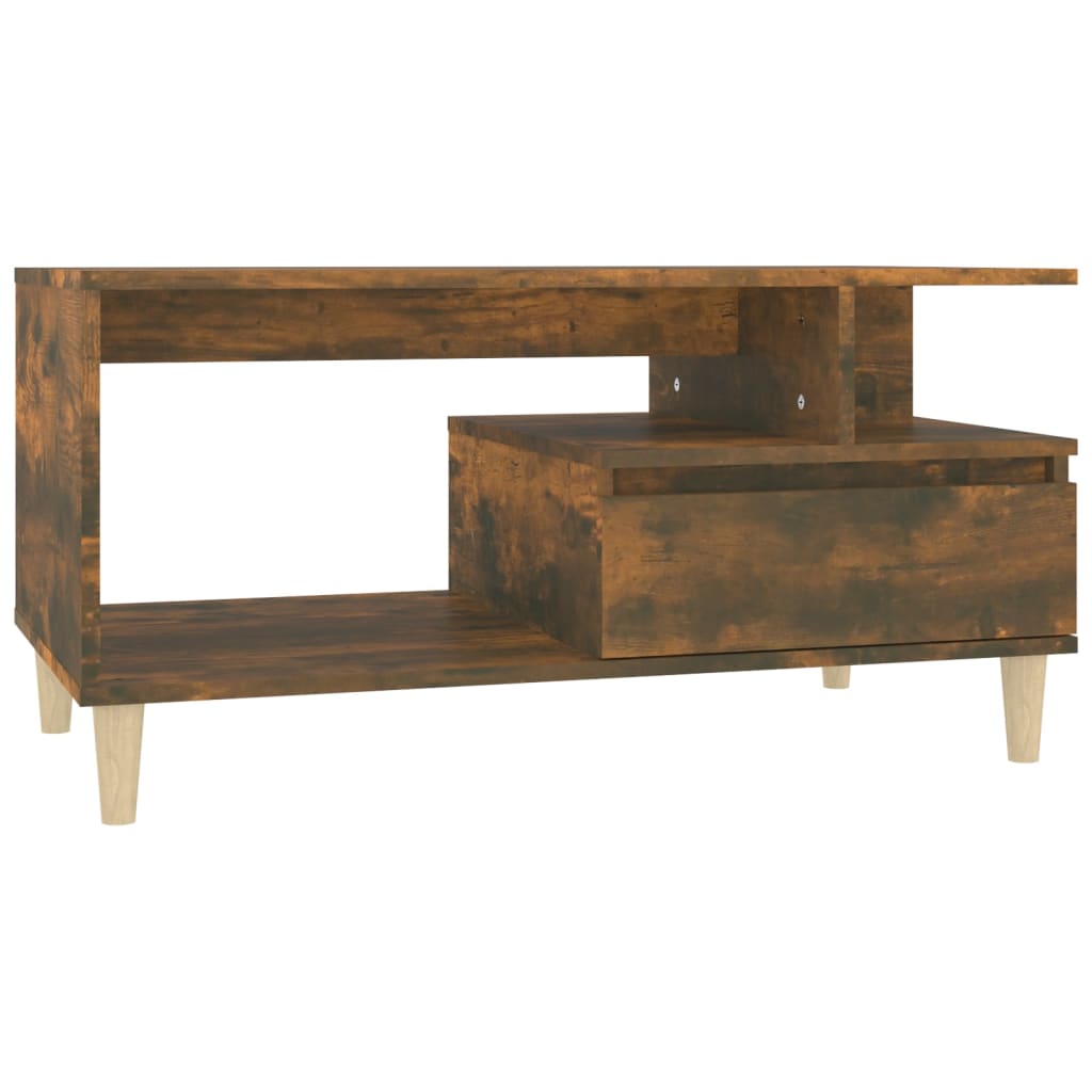 Couchtisch Räuchereiche 90x49x45 cm Holzwerkstoff - Pazzar.ch
