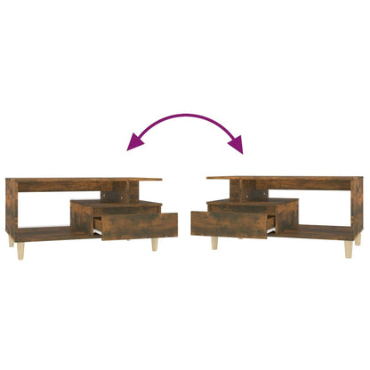Couchtisch Räuchereiche 90x49x45 cm Holzwerkstoff - Pazzar.ch