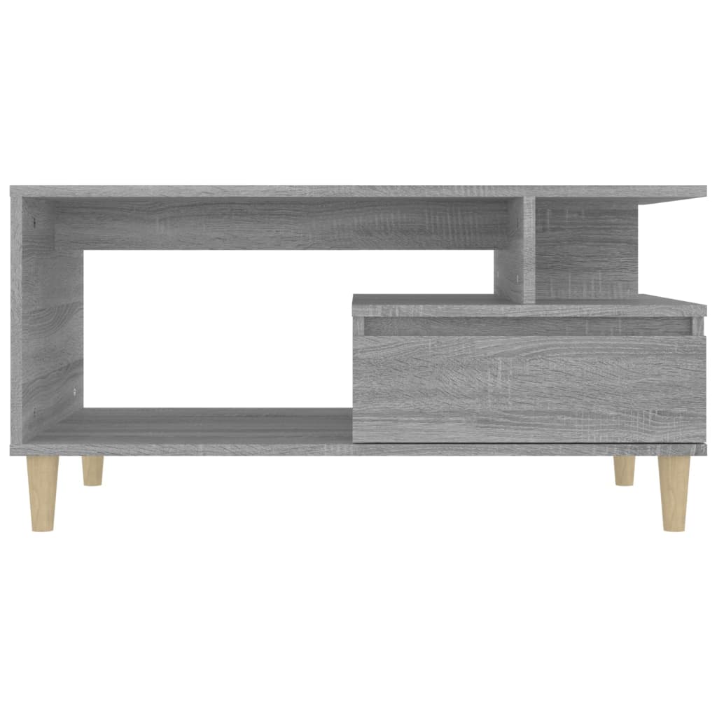 Couchtisch Grau Sonoma 90x49x45 cm Holzwerkstoff - Pazzar.ch