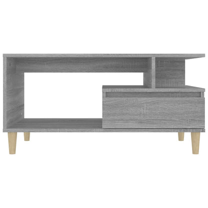 Couchtisch Grau Sonoma 90x49x45 cm Holzwerkstoff - Pazzar.ch