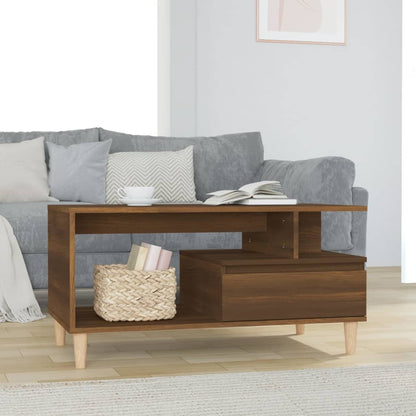 Couchtisch Braun Eichen-Optik 90x49x45 cm Holzwerkstoff - Pazzar.ch