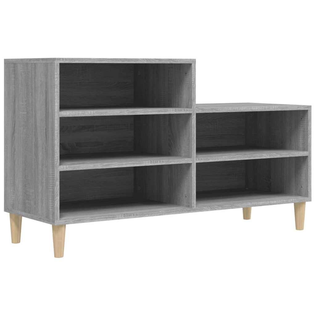 Schuhregal Grau Sonoma 102x36x60 cm Holzwerkstoff - Pazzar.ch