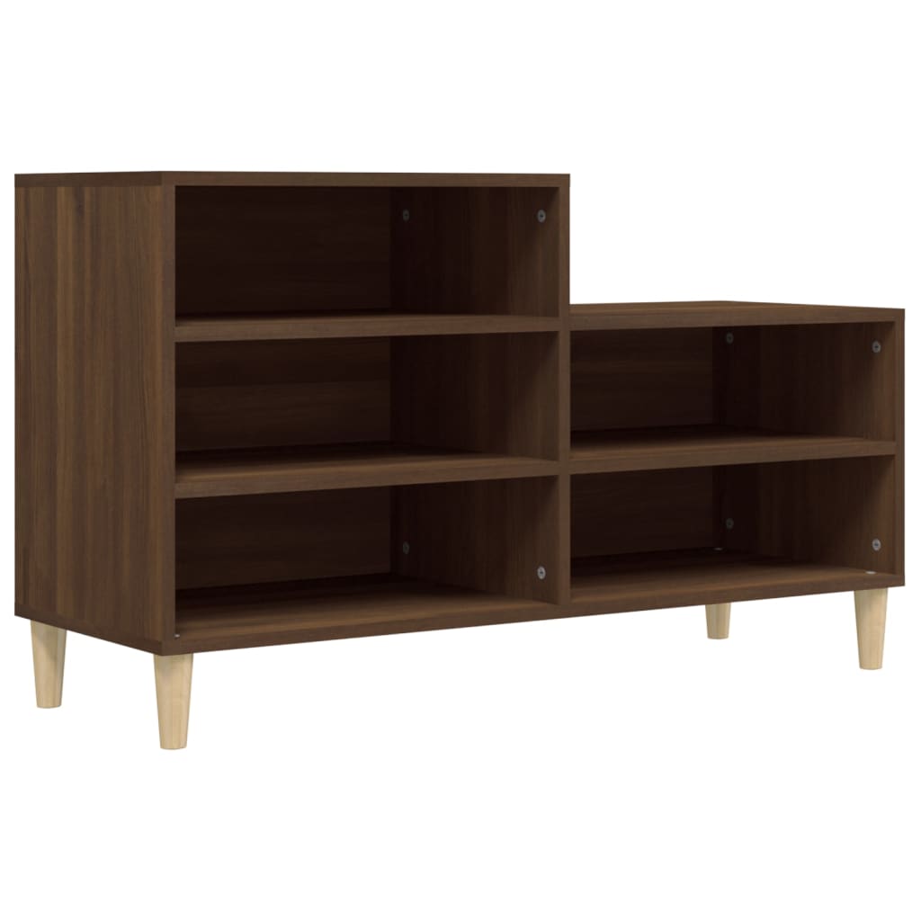 Schuhregal Braun Eichen-Optik 102x36x60 cm Holzwerkstoff - Pazzar.ch