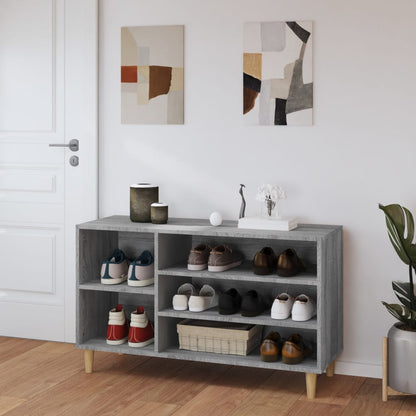 Schuhregal Grau Sonoma 102x36x60 cm Holzwerkstoff - Pazzar.ch