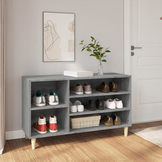 Schuhregal Grau Sonoma 102x36x60 cm Holzwerkstoff - Pazzar.ch
