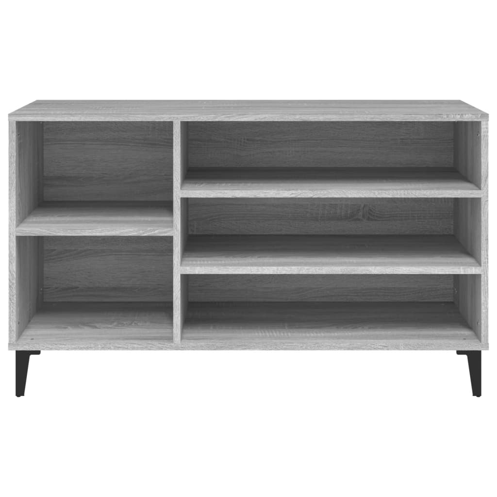 Schuhregal Grau Sonoma 102x36x60 cm Holzwerkstoff - Pazzar.ch
