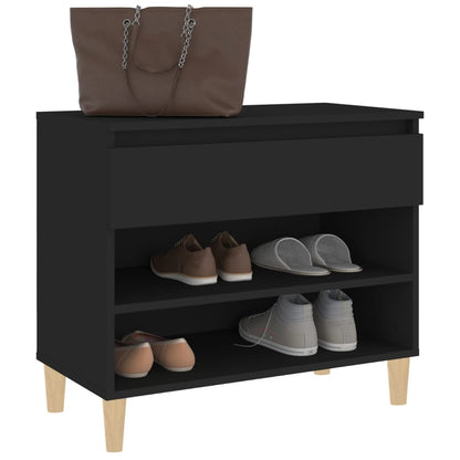 Schuhregal Schwarz 70x36x60 cm Holzwerkstoff - Pazzar.ch