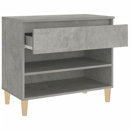 Schuhregal Betongrau 70x36x60 cm Holzwerkstoff - Pazzar.ch