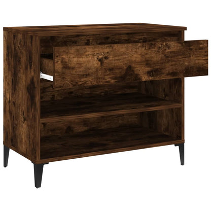 Schuhregal Räuchereiche 70x36x60 cm Holzwerkstoff - Pazzar.ch