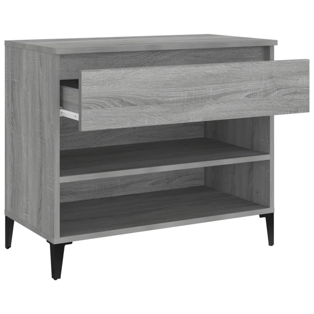 Schuhregal Grau Sonoma 70x36x60 cm Holzwerkstoff - Pazzar.ch
