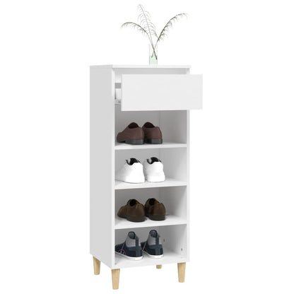 Schuhschrank Weiß 40x36x105 cm Holzwerkstoff - Pazzar.ch