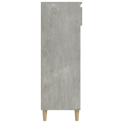 Schuhschrank Betongrau 40x36x105 cm Holzwerkstoff - Pazzar.ch