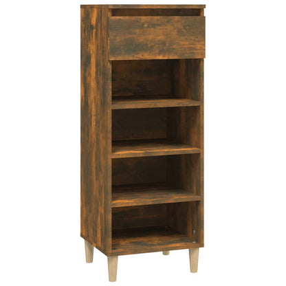 Schuhschrank Räuchereiche 40x36x105 cm Holzwerkstoff - Pazzar.ch