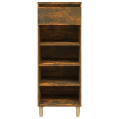 Schuhschrank Räuchereiche 40x36x105 cm Holzwerkstoff - Pazzar.ch