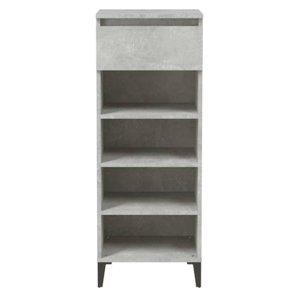 Schuhregal Betongrau 40x36x105 cm Holzwerkstoff - Pazzar.ch