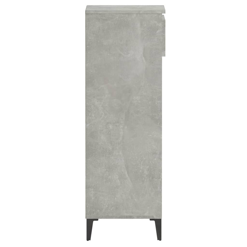 Schuhregal Betongrau 40x36x105 cm Holzwerkstoff - Pazzar.ch