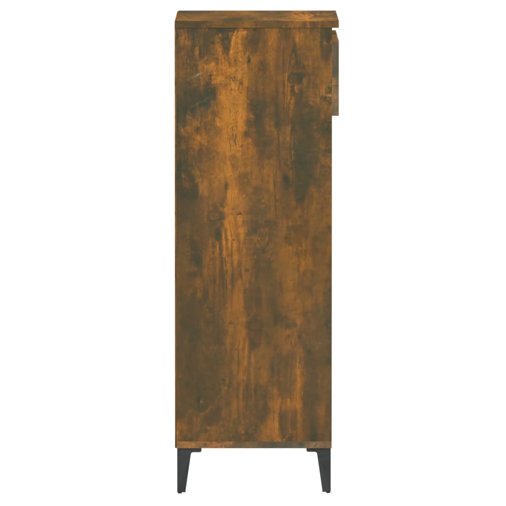 Schuhregal Räuchereiche 40x36x105 cm Holzwerkstoff - Pazzar.ch