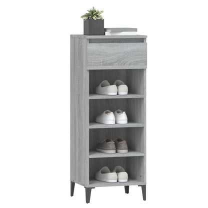 Schuhregal Grau Sonoma 40x36x105 cm Holzwerkstoff - Pazzar.ch