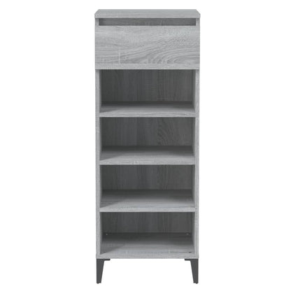 Schuhregal Grau Sonoma 40x36x105 cm Holzwerkstoff - Pazzar.ch