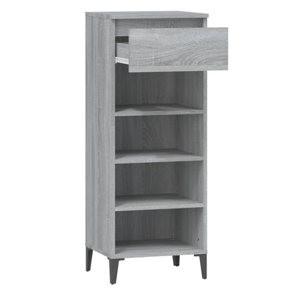 Schuhregal Grau Sonoma 40x36x105 cm Holzwerkstoff - Pazzar.ch