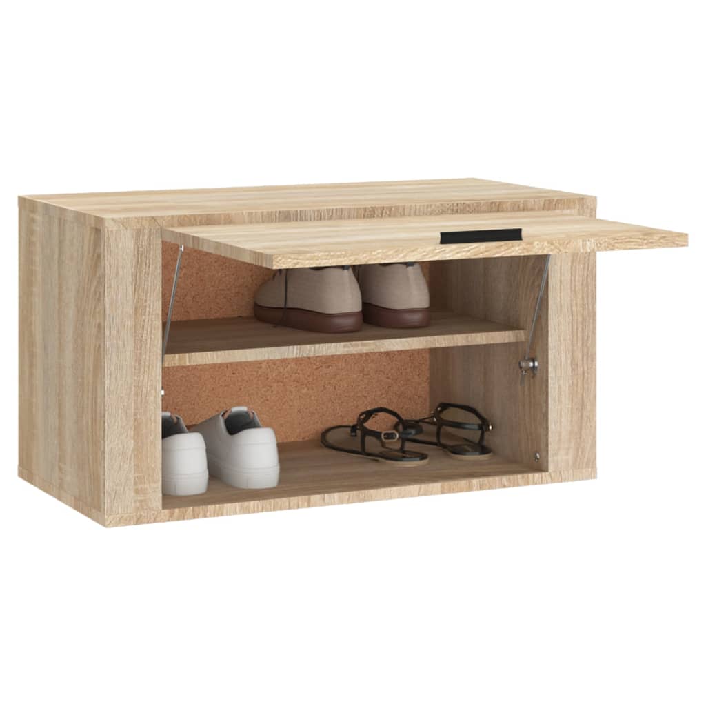 Wand-Schuhschrank Sonoma-Eiche 70x35x38 cm Holzwerkstoff - Pazzar.ch