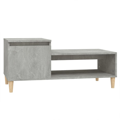 Couchtisch Betongrau 100x50x45 cm Holzwerkstoff - Pazzar.ch