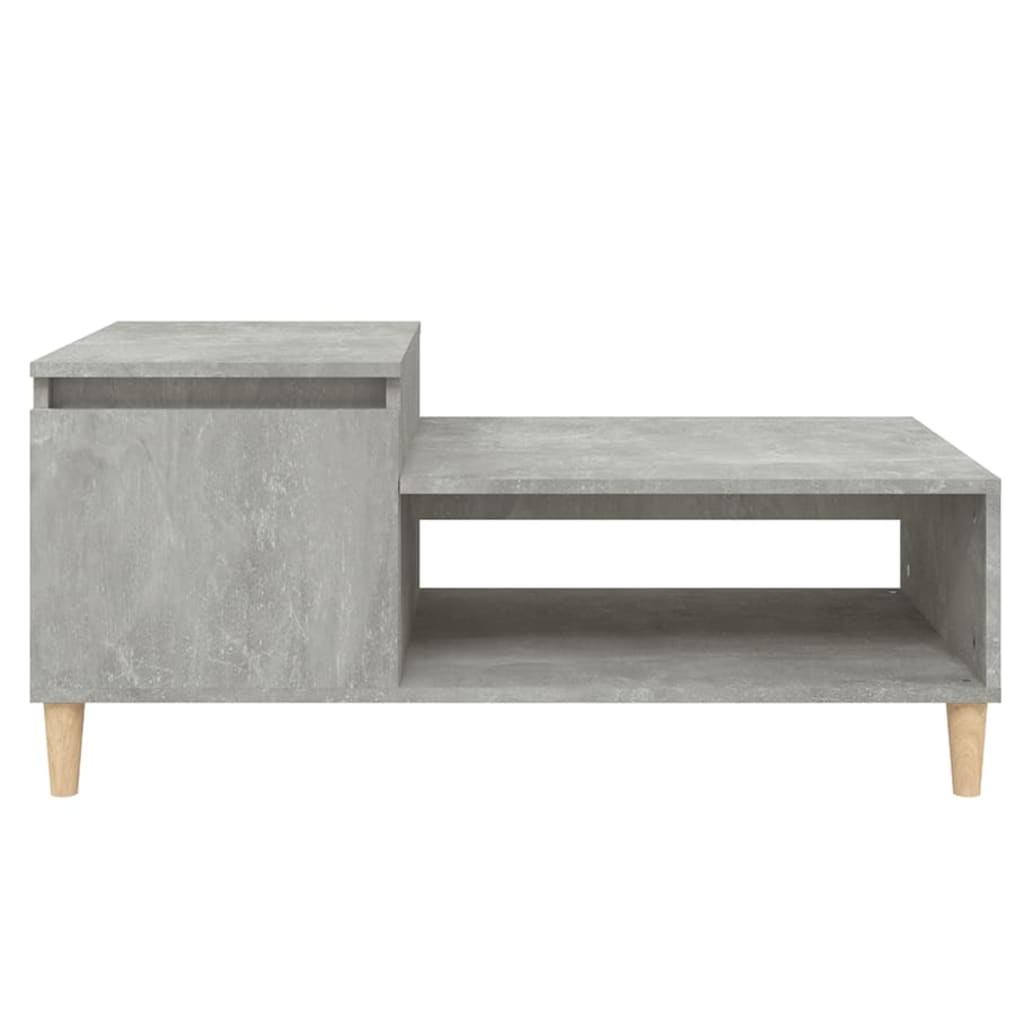 Couchtisch Betongrau 100x50x45 cm Holzwerkstoff - Pazzar.ch