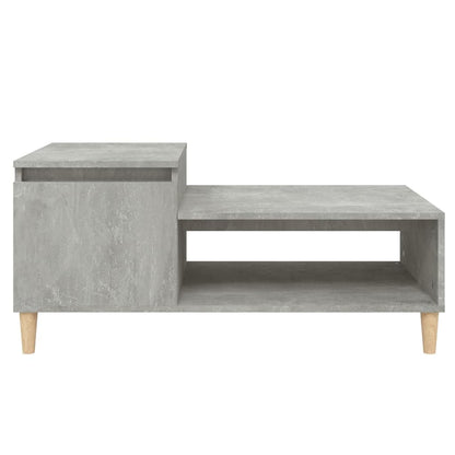Couchtisch Betongrau 100x50x45 cm Holzwerkstoff - Pazzar.ch