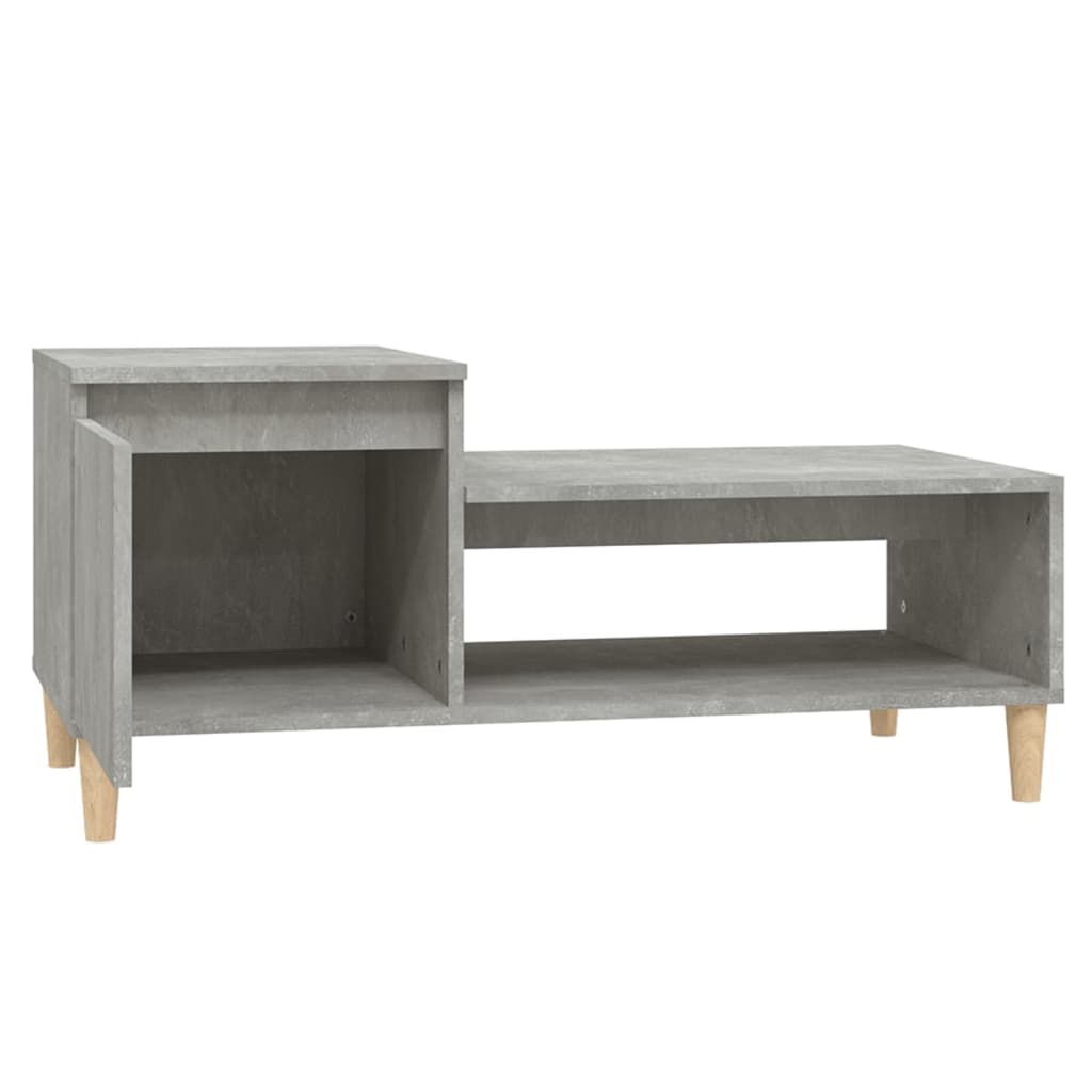 Couchtisch Betongrau 100x50x45 cm Holzwerkstoff - Pazzar.ch