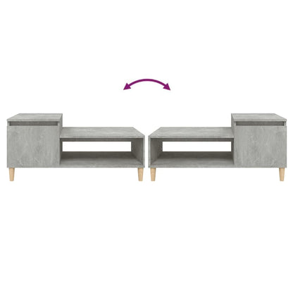 Couchtisch Betongrau 100x50x45 cm Holzwerkstoff - Pazzar.ch