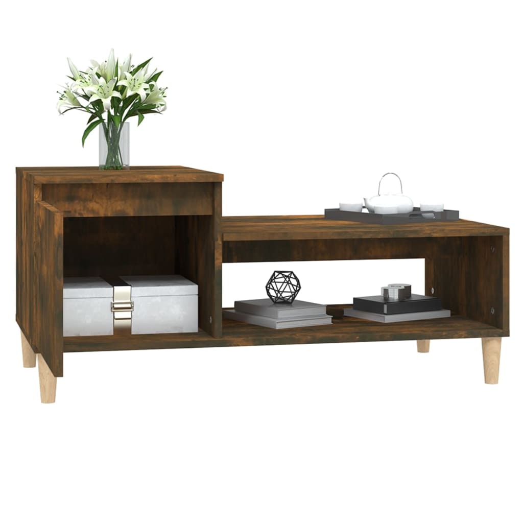 Couchtisch Räuchereiche 100x50x45 cm Holzwerkstoff - Pazzar.ch