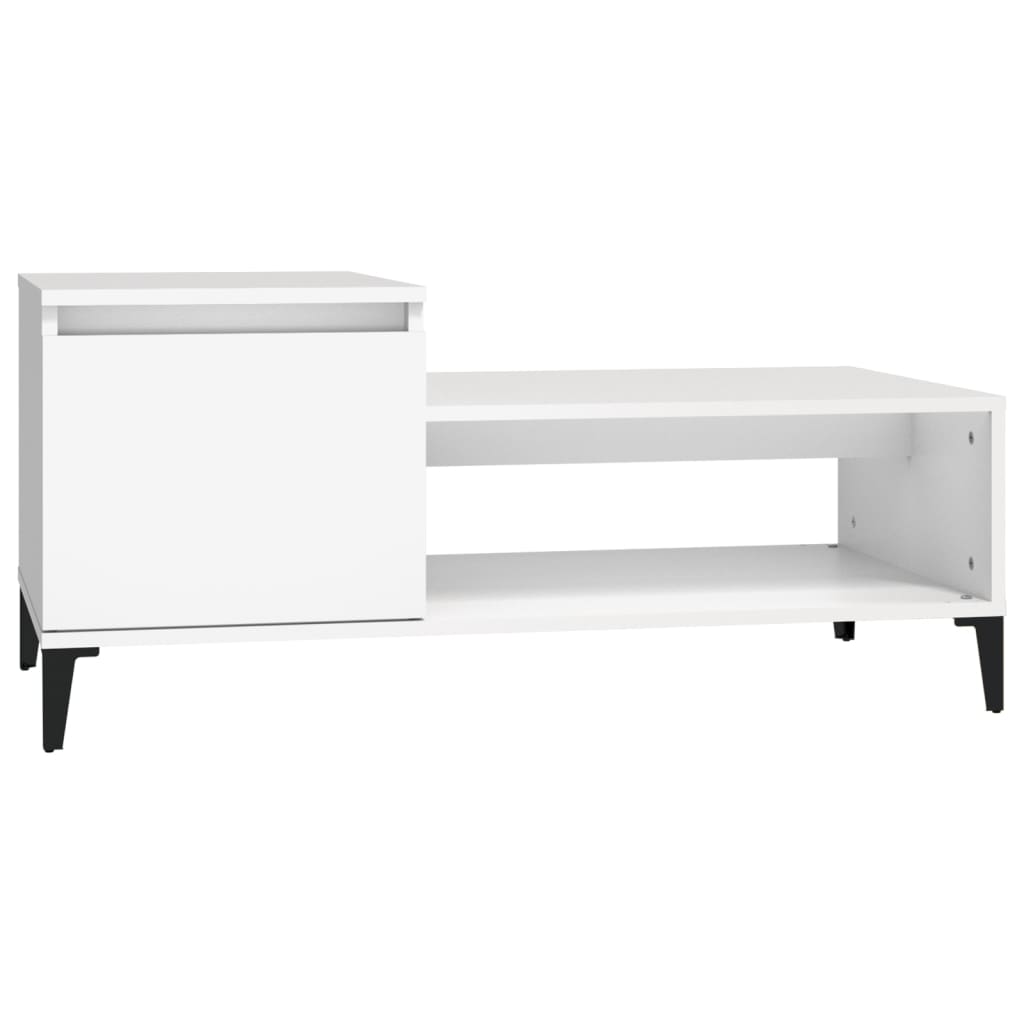 Couchtisch Weiß 100x50x45 cm Holzwerkstoff - Pazzar.ch