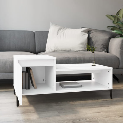 Couchtisch Weiß 100x50x45 cm Holzwerkstoff - Pazzar.ch