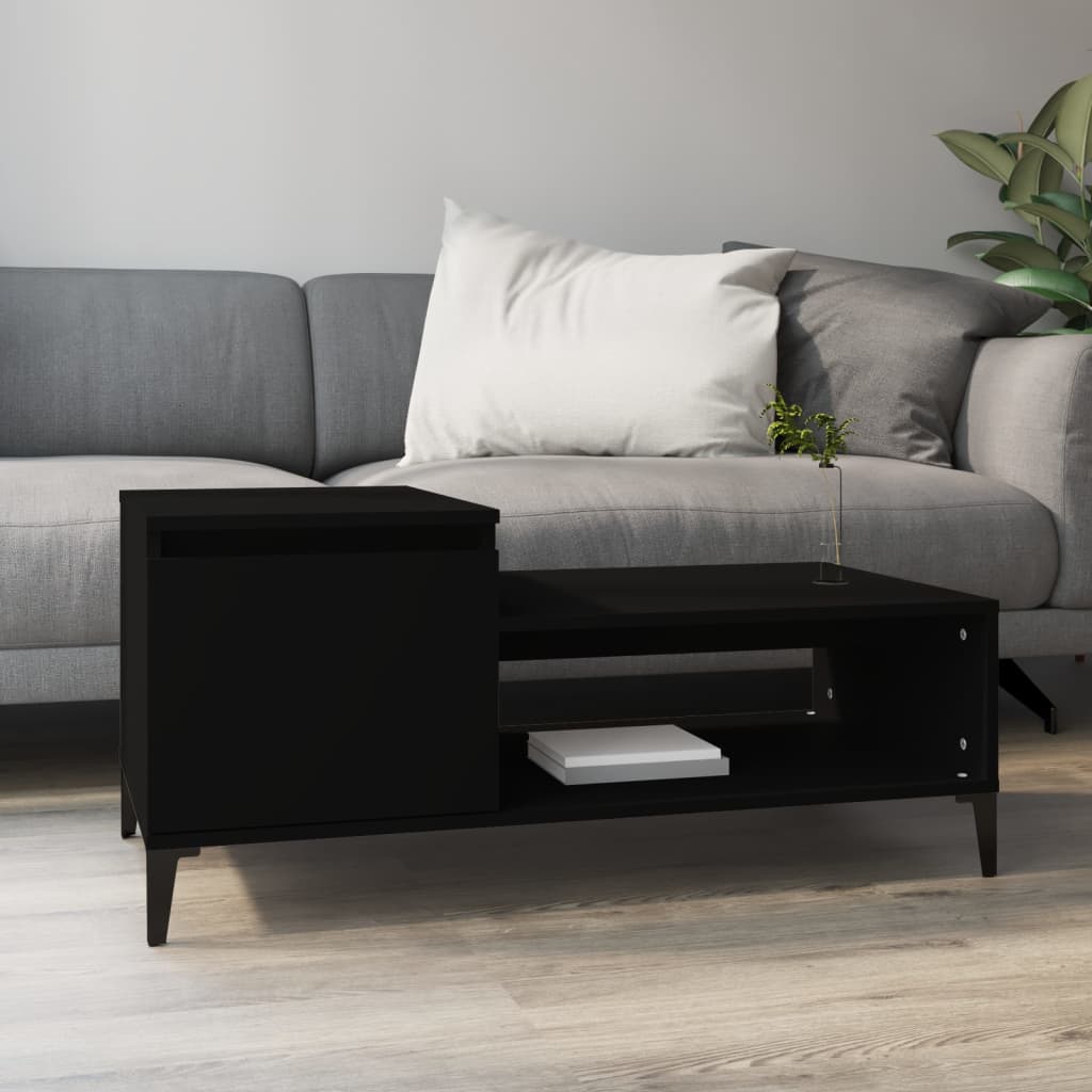 Couchtisch Schwarz 100x50x45 cm Holzwerkstoff - Pazzar.ch