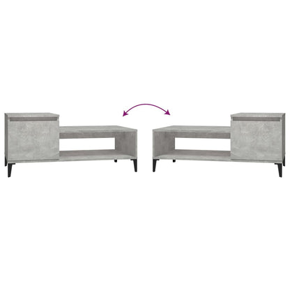 Couchtisch Betongrau 100x50x45 cm Holzwerkstoff - Pazzar.ch
